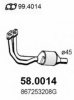ASSO 58.0014 Catalytic Converter
